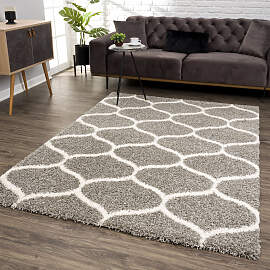 Hochflor-Teppich SANAT "Madrid", grau