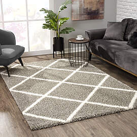 Hochflor-Teppich SANAT "Madrid", grau