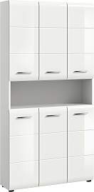 Hochschrank Ice ca. 90x185x30 cm Weiß