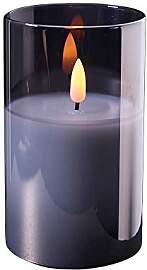 Hochwertige & Edle LED Kerze im Glas - Timer - 