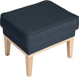 Hocker Angelo Flachgewebe blau