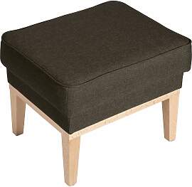 Hocker Angelo Flachgewebe braun