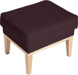 Hocker Angelo Flachgewebe burgund