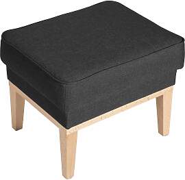 Hocker Angelo Flachgewebe graphit