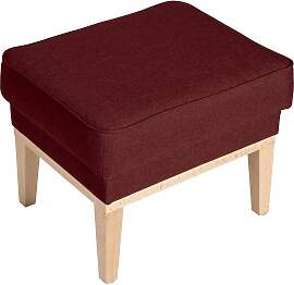 Hocker Angelo Flachgewebe rot