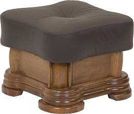 Hocker Arkansas Braun Echtleder