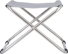 Hocker Chico von Fiam aus Aluminium, modern, grau, 