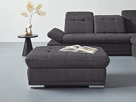 Hocker COTTA "Holiday", schwarz, B:112cm 