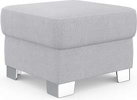 Hocker DOMO COLLECTION "Anzio", silber,