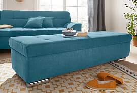 Hocker DOMO COLLECTION "Aversa", blau