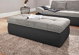 Hocker DOMO COLLECTION "PB Moric", grau