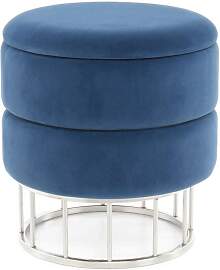 HOCKER Hocker in Blau mit Stauraum