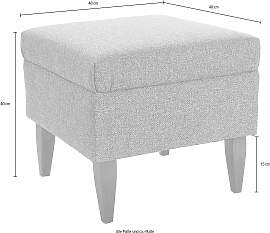 Hocker HOME AFFAIRE "Asino", grau,