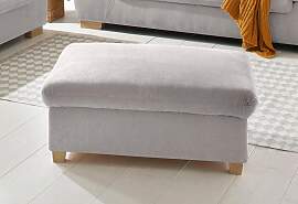 Hocker HOME AFFAIRE "Bergamo", silber,