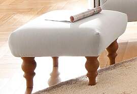 Hocker HOME AFFAIRE "Lord", beige,