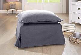 Hocker HOME AFFAIRE "Luise", grau,