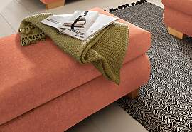 Hocker HOME AFFAIRE "Nika", orange