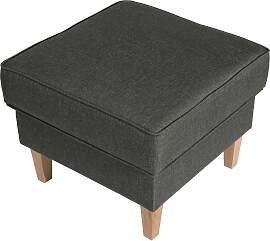 Hocker Lorris Anthrazit Flachgewebe