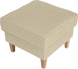 Hocker Lorris Beige Flachgewebe