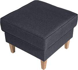 Hocker Lorris Blau Flachgewebe