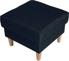 Hocker Lorris Dunkelblau Flachgewebe