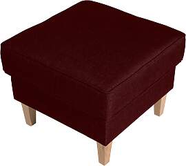 Hocker Lorris Dunkelrot Flachgewebe
