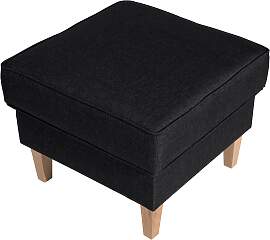 Hocker Lorris Graphitfarben Flachgewebe