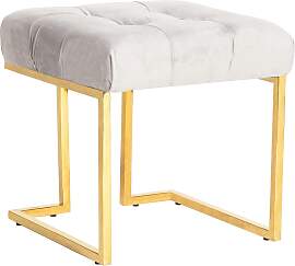 Hocker Rare Taupe Samt