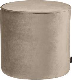 Hocker Sara aus Samt, rundes Design, modern
