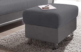 Hocker TRENDMANUFAKTUR, grau (grau, dunkelgrau),