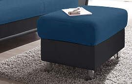 Hocker TRENDMANUFAKTUR, schwarz (schwarz, petrol), 