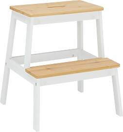 Hocker Weiß/Naturfarben