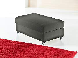 Hockerbank BALI, grau, B:102cm H:48cm T:60cm, 100% 