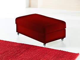 Hockerbank BALI, rot, B:102cm H:48cm T:60cm, 100%