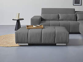 Hockerbank COTTA "Orion", grau