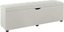 Hockerbank HOME AFFAIRE "Checked", weiß 