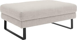 Hockerbank "Spin", grau (taupe), B:109cm 