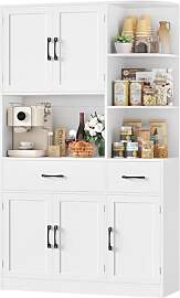 HOCSOK Küchenschrank, Buffetschrank Weiß,