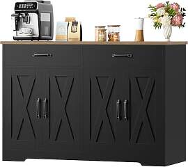 HOCSOK Sideboard, 120cm Breit Küchenschrank mit