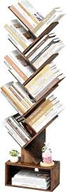 Hoctieon Bücherregal Baumform mit Schublade,