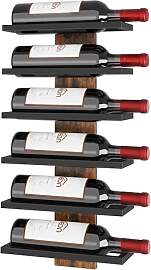 Hoctieon Weinregal Wand, Flaschenregal mit 6