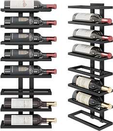 Hoctieon Weinregal Wand, Flaschenregal mit 8