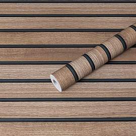 Hode Selbstklebende Tapete Holzoptik Braun