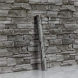 Hode Selbstklebende Tapete Steinoptik 44x600cm,
