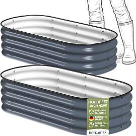 HOFGARTEN Kleines Hochbeet Set 120x60x28 cm |