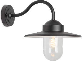 Hoflampe Dolce Schwarz mit Smart Wifi LED