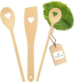 HOFMEISTER® 3-teiliges Koch-Set mit Herz - 30 cm, 