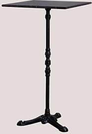 Hohe Bartischplatte Aus Marmor Roma Schwarzer