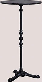 Hohe Bartischplatte Aus Marmor Roma Schwarzer