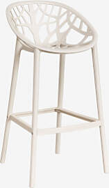 Hoher Gartenhocker Aus Polypropylen Ores Beige